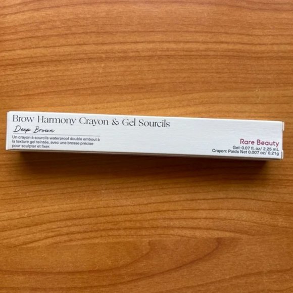 NEW Rare Beauty Brow Harmony Pencil and Gel Duo Stick Deep Brown - Picture 2 of 3